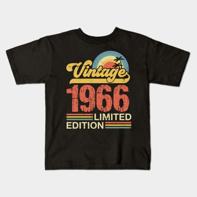 Retro vintage 1966 limited edition Kids T-Shirt by Crafty Pirate 